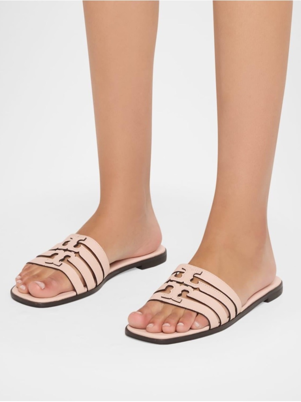 Gorgeous Slide Sandals in Nude